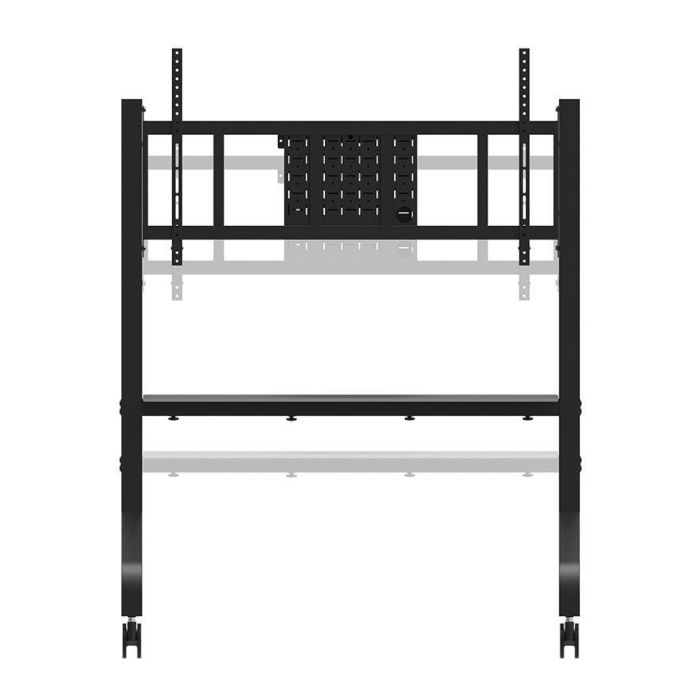 Neomounts FL50-575BL1 Display Trolley para Pantallas de 65-110", Max 125 kg, Altura Manual 129-139 cm, VESA 100x100-1100x600, Negro 3
