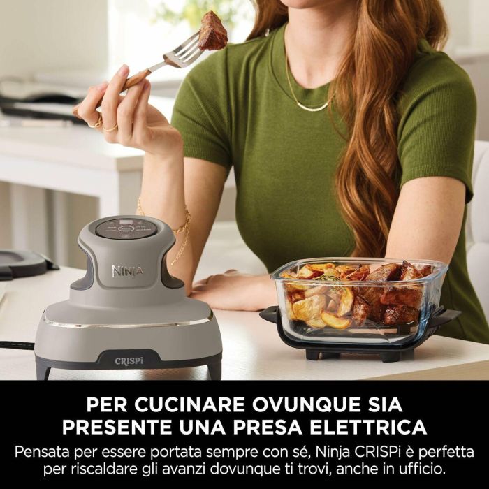 Freidora portátil sin aceite NINJA - CRISPI - Recipientes de 1,4 y 3,8 l - 4 programas preestablecidos - 1400 W - Beige 5 Freidora portátil sin aceite NINJA - CRISPI - Recipientes de 1,4 y 3,8 l - 4 programas preestablecidos - 1400 W - Beige 5