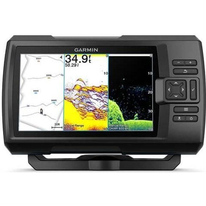 Garmin STRIKER Vivid 7hp Sonda de Pesca de Alta Definición con Pantalla a Color y Transductor GT20-TM para Detección de Peces y Estructuras.