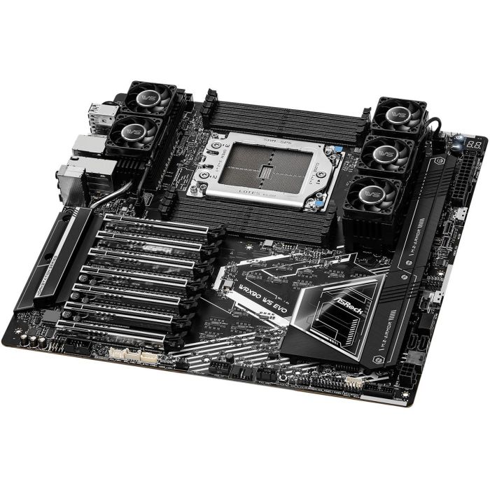 ASRock WRX90 WS EVO Placa Base para AMD Ryzen Threadripper 1000 Series, Socket sTR5, DDR5-SDRAM, 2 TB 3
