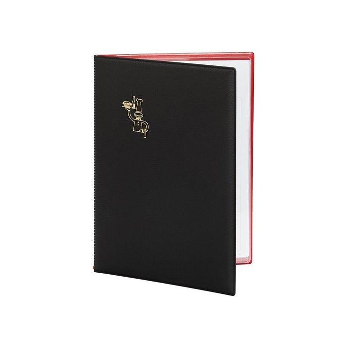 Carpeta Portamenus Pardo Pvc Fº Negro