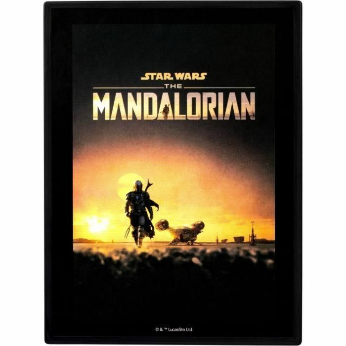 FANDROP FAN0630996920763 Figura Star Wars Mandalorian & Grogu, Vitrina con Escena de Culto + Mini Póster - 18 cm 4