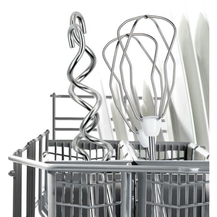 Batidora - BOSCH - MFQ3530 - 450 W - 5 velocidades - 2 batidores / 2 ganchos amasadores de acero inoxidable - Blanco / Gris 3 Batidora - BOSCH - MFQ3530 - 450 W - 5 velocidades - 2 batidores / 2 ganchos amasadores de acero inoxidable - Blanco / Gris 3