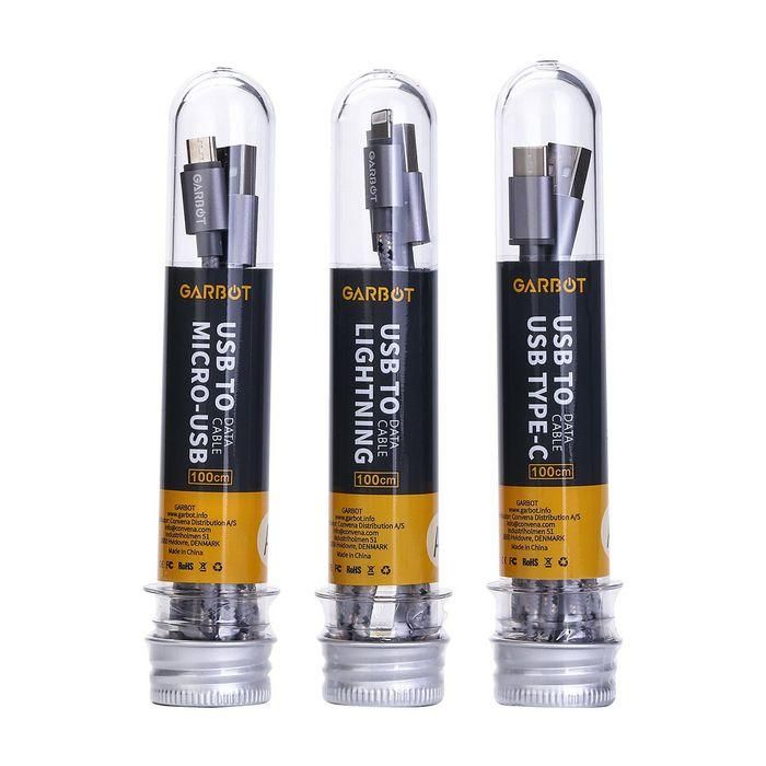 Garbot Grab&Go 1m Braided Micro-USB Cable, Silver 2 Garbot Grab&Go 1m Braided Micro-USB Cable, Silver 2