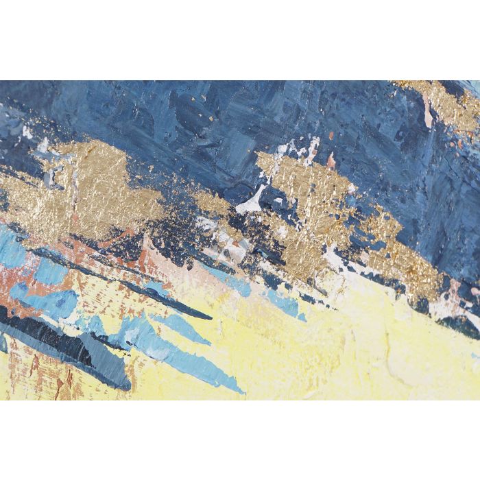 DKD Home Decor Cuadro Decorativo Moderno Abstracto Pintado a Mano sobre Lienzo y Pino, Rojo y Azul, 99.5x99.5 cm (2 Unidades) 2 DKD Home Decor Cuadro Decorativo Moderno Abstracto Pintado a Mano sobre Lienzo y Pino, Rojo y Azul, 99.5x99.5 cm (2 Unidades) 2