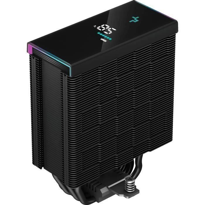 DEEPCOOL - AK500S Digital (Negro) - Disipador de CPU - 1x120mm - ARGB - Pantalla digital 4