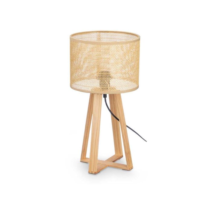 Lampara Sobremesa Pantalla Natural Cilindro 45 Cm Giftdecor (4 Unidades) 1 Lampara Sobremesa Pantalla Natural Cilindro 45 Cm Giftdecor (4 Unidades) 1