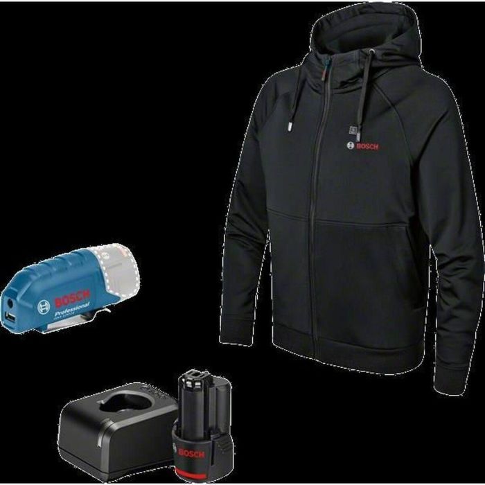 Bosch Professional GHH 12 + 18V XA Chaqueta Térmica Calefactable con Capucha, 3 Zonas, 3 Niveles Calor, USB, Talla 2XL 4 Bosch Professional GHH 12 + 18V XA Chaqueta Térmica Calefactable con Capucha, 3 Zonas, 3 Niveles Calor, USB, Talla 2XL 4