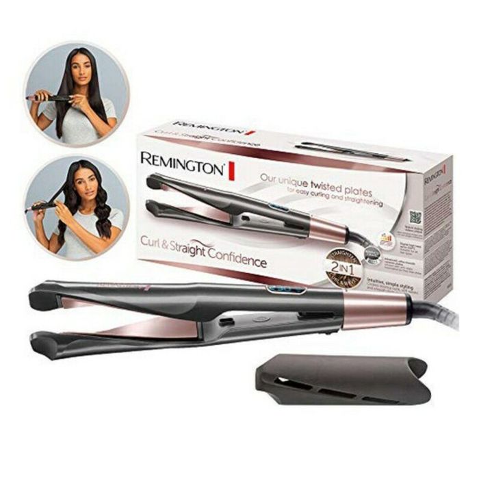 Remington S6606 Rizador y Alisador Curl Confidence Advanced Ceramic Turmalina Anti-estático para cabello sin encrespamiento