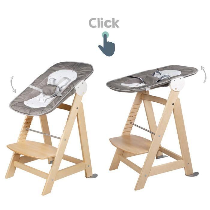 ROBA Born Up Trona Convertible 2 en 1 + Hamaca Reclinable - Sternenzauber - Desde el Nacimiento - Madera Natural 4 ROBA Born Up Trona Convertible 2 en 1 + Hamaca Reclinable - Sternenzauber - Desde el Nacimiento - Madera Natural 4