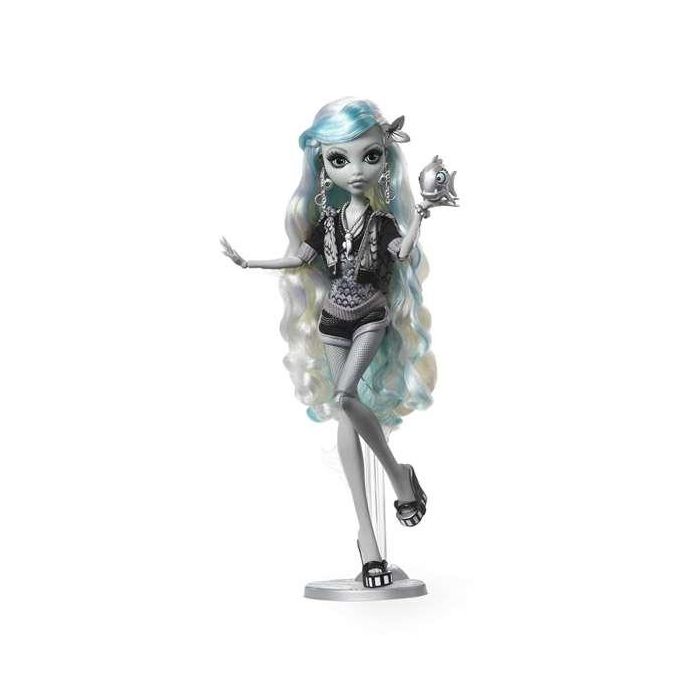 Muñeca monster high reel drama lagoona en blanco y negro. 2