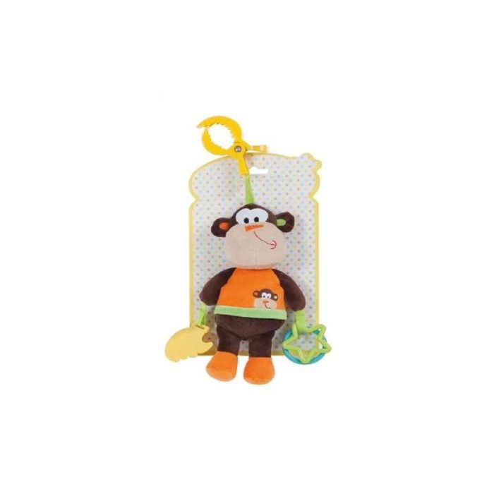 Peluche monito pinza mordedor y actividades 24 cm, Peluche monito pinza mordedor y actividades 24 cm,