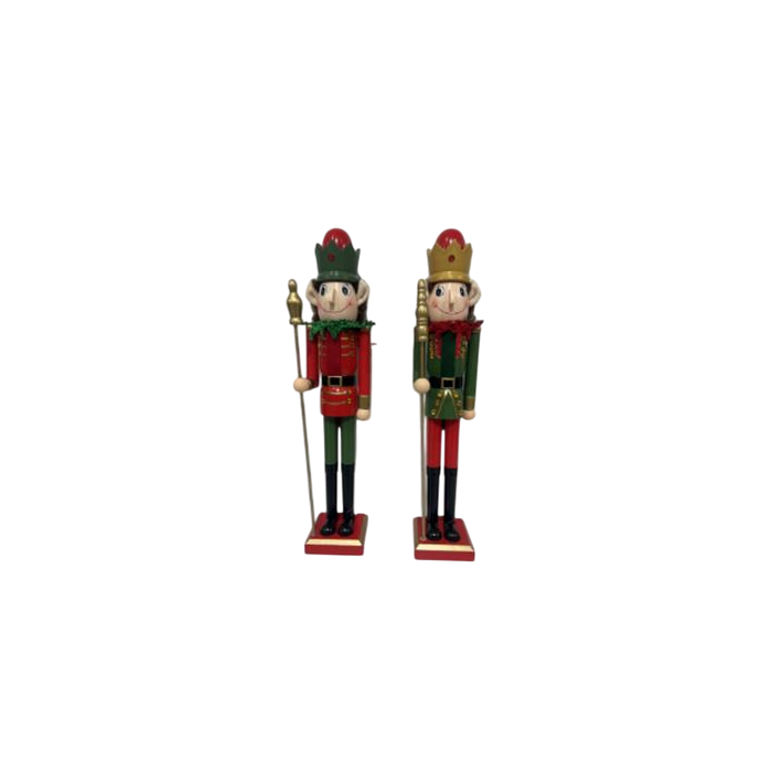 Figura Navidad Tradicional DKD Home Decor Multicolor 10 x 54 x 11 cm (2 Unidades) 0 Figura Navidad Tradicional DKD Home Decor Multicolor 10 x 54 x 11 cm (2 Unidades) 0