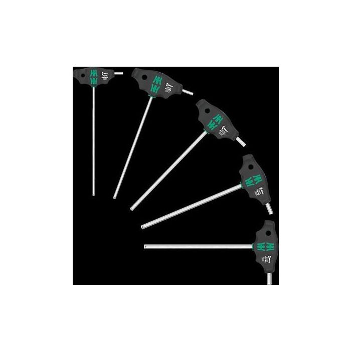 Wera 454/5 HF SHK Set 1 Juego de Destornilladores con Mango en T Hex-Plus 5 Piezas 1