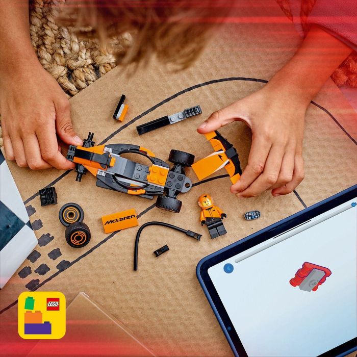 Lego City Juego de Construcción Coche McLaren Fórmula 1 con Piloto, para Niños 6+ Años 7 Lego City Juego de Construcción Coche McLaren Fórmula 1 con Piloto, para Niños 6+ Años 7