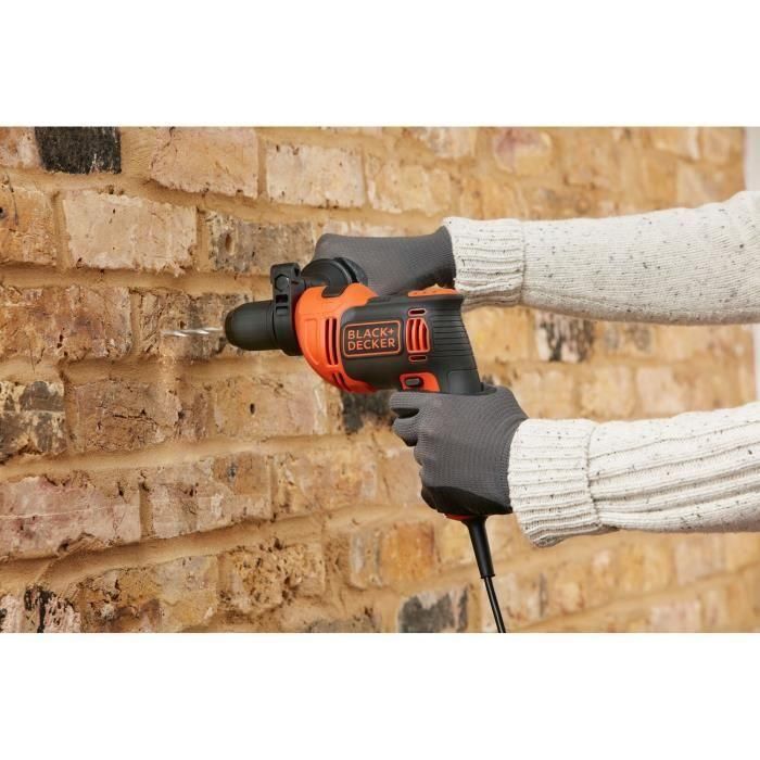 Black & Decker Taladro de Percusión 710W | 1 Velocidad (0-2800 rpm), 47600 ipm para Concreto, Portabrocas Auto-bloqueante 13mm 3 Black & Decker Taladro de Percusión 710W | 1 Velocidad (0-2800 rpm), 47600 ipm para Concreto, Portabrocas Auto-bloqueante 13mm 3