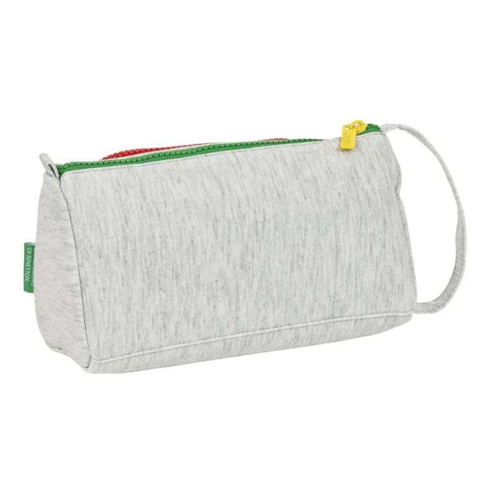 Estuche Escolar Benetton Pop Gris 20 x 11 x 8.5 cm 1