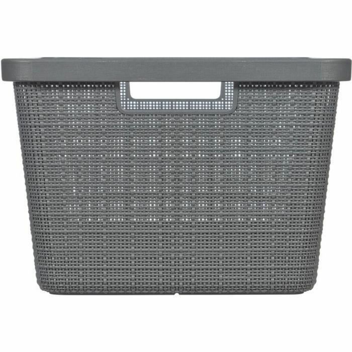 Curver CUR3253928091026 Cesta para la ropa sucia de Yute, 46 L, Gris 1 Curver CUR3253928091026 Cesta para la ropa sucia de Yute, 46 L, Gris 1