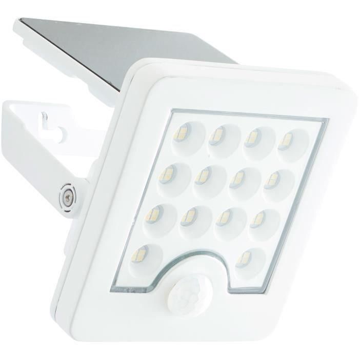 Aplique de exterior - BRILLIANT - LUTON - LED y solar - Detector de movimiento - Plástico y metal - 4 W - Blanco 4 Aplique de exterior - BRILLIANT - LUTON - LED y solar - Detector de movimiento - Plástico y metal - 4 W - Blanco 4