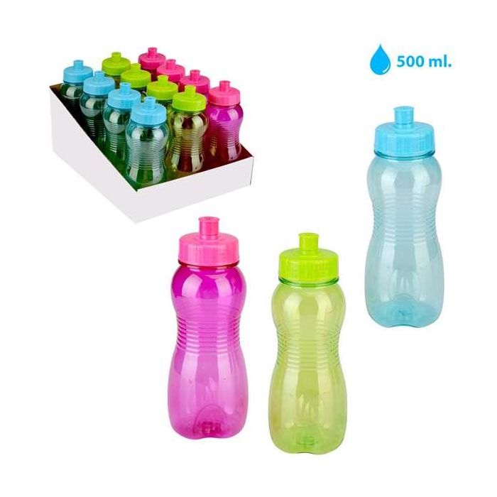 Botella pastico agua 500 ml. - modelos surtidos 1 Botella pastico agua 500 ml. - modelos surtidos 1