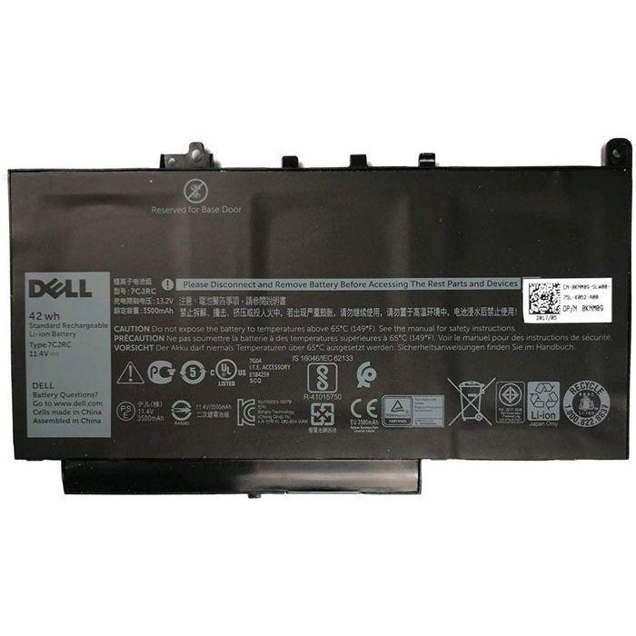 Dell Battery, 42WHR, 3 Cell, Lithium Ion 1 Dell Battery, 42WHR, 3 Cell, Lithium Ion 1