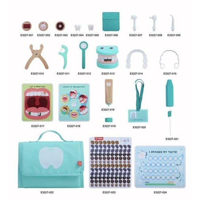 Hape Maletín Pequeño Dentista Playset para Niños de 3 Años en Adelante 2