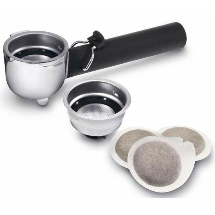 Delonghi BCO411.B Cafetera Bomba Combinada Espresso 15 bar, ESE, Caldera Inoxidable, Depósito 1L, Portafiltro Crema 1/2 Tazas 2 Delonghi BCO411.B Cafetera Bomba Combinada Espresso 15 bar, ESE, Caldera Inoxidable, Depósito 1L, Portafiltro Crema 1/2 Tazas 2