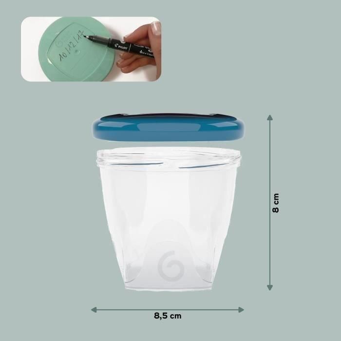 BABYMOOV Babybols Kit L - 6 x 250 ml - Tarros herméticos 4 BABYMOOV Babybols Kit L - 6 x 250 ml - Tarros herméticos 4