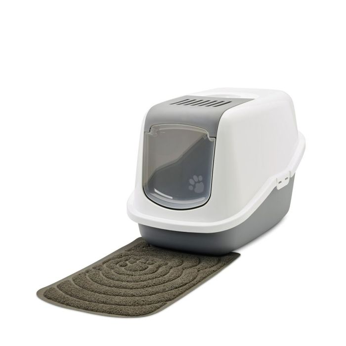 Arenero para Gatos Savic Nestor Blanco Gris Plástico 1 Arenero para Gatos Savic Nestor Blanco Gris Plástico 1