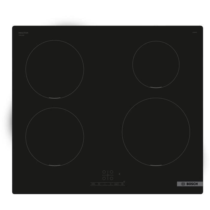 Placa de inducción BOSCH SER4 4 fuegos 4600 W 59,2 x 52,2 cm PUE611BB5H Negro Placa de inducción BOSCH SER4 4 fuegos 4600 W 59,2 x 52,2 cm PUE611BB5H Negro