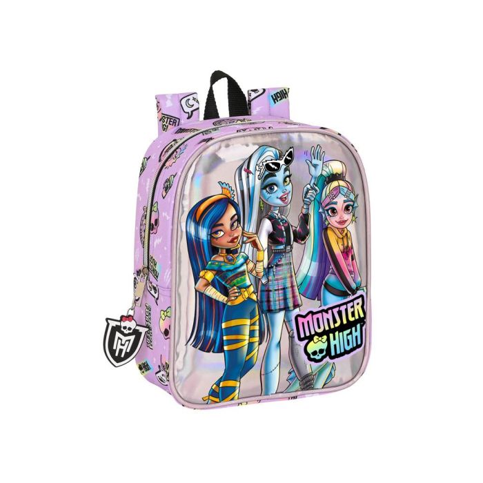 Mochila Escolar Monster High Best boos Lila 22 x 27 x 10 cm