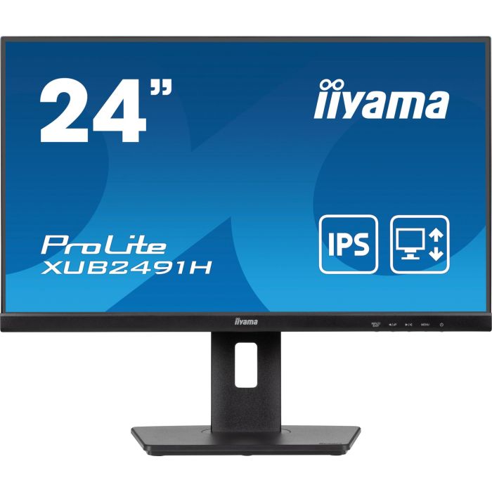 iiyama Monitor 24" XUB2491H-B1, Panel IPS, 100Hz, HDMI, DisplayPort, Regulable en Altura, Full HD 1 iiyama Monitor 24" XUB2491H-B1, Panel IPS, 100Hz, HDMI, DisplayPort, Regulable en Altura, Full HD 1
