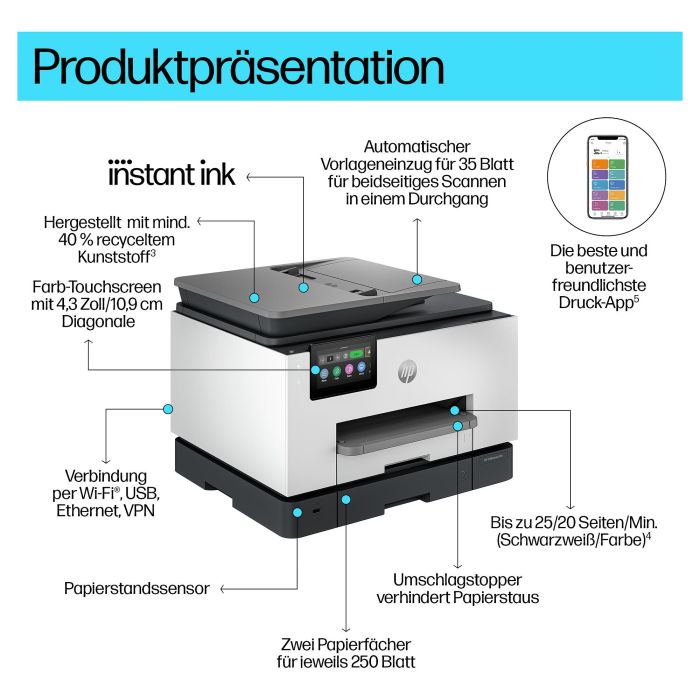 HP Multifuncion Inkjet OfficeJet Pro 9132e 5