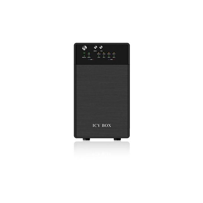 RAID System. 2x SATA 3.5" zu 1x USB 3.0 + 1x eSATA. RAID 0/1/JBOD/SINGLE ICY BOX 1 RAID System. 2x SATA 3.5" zu 1x USB 3.0 + 1x eSATA. RAID 0/1/JBOD/SINGLE ICY BOX 1
