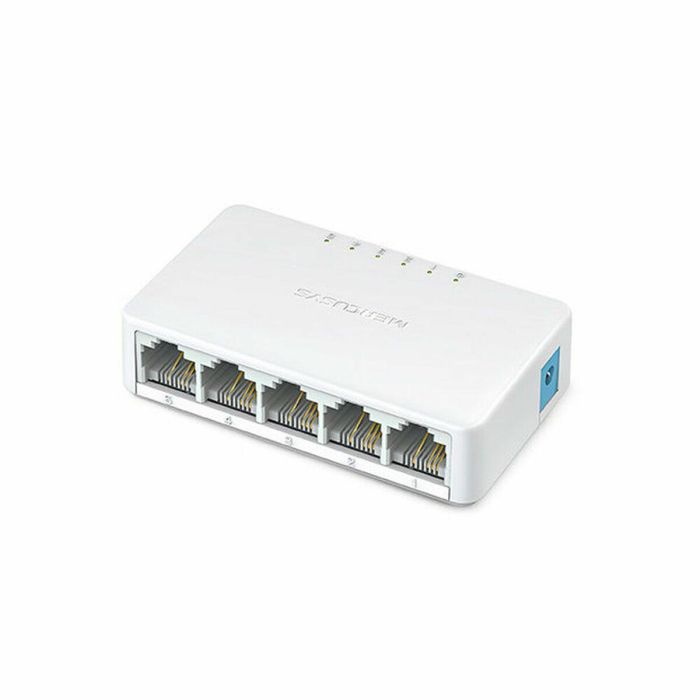 Mercusys MS105 Switch de Red no administrado 5 Puertos RJ-45 Fast Ethernet (10/100 Mbps) Bidireccional Completo Blanco Mercusys MS105 Switch de Red no administrado 5 Puertos RJ-45 Fast Ethernet (10/100 Mbps) Bidireccional Completo Blanco