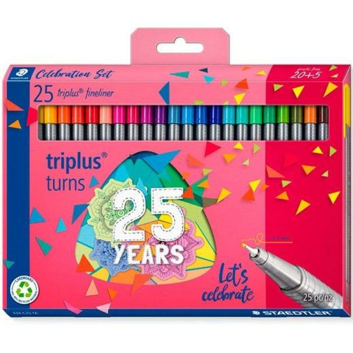 Set de Rotuladores Staedtler Triplus Fineliner 334 (10 Unidades) 1 Set de Rotuladores Staedtler Triplus Fineliner 334 (10 Unidades) 1