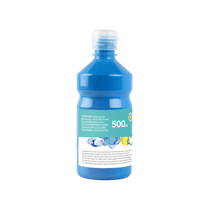 Liderpapel Tempera Escolar Superlavable Azul 500 ml 1