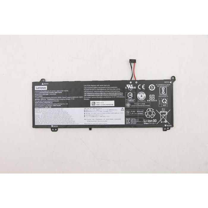 Lenovo 4-cell notebook battery, 60Wh capacity, 15.44V voltage, compatible with Lenovo laptops, lightweight design. Lenovo 4-cell notebook battery, 60Wh capacity, 15.44V voltage, compatible with Lenovo laptops, lightweight design.