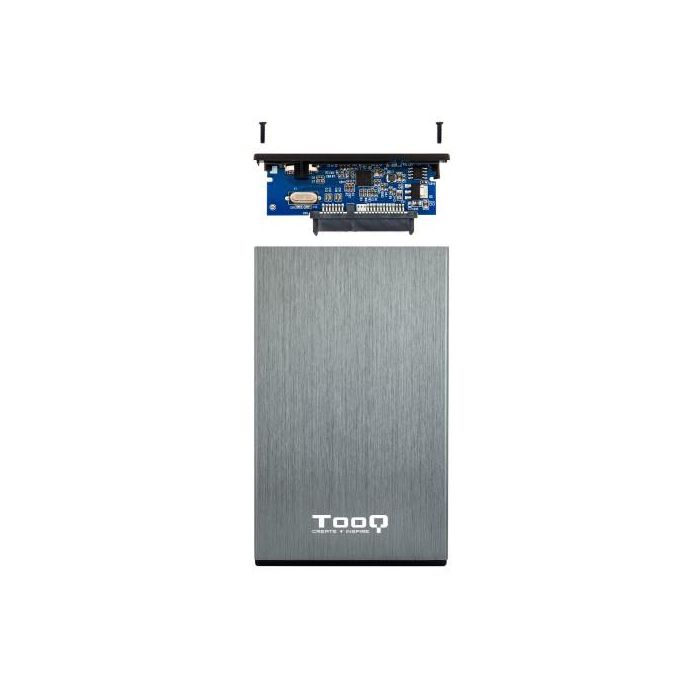 TOOQ TQE-2527G Caja Externa Aluminio 2.5'' SATA USB 3.0/3.1 9.5mm Gris