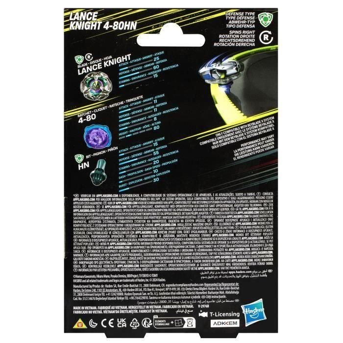 Hasbro HASG0184ES0 BEY BBX Lanza Caballero Defensa 3 Hasbro HASG0184ES0 BEY BBX Lanza Caballero Defensa 3