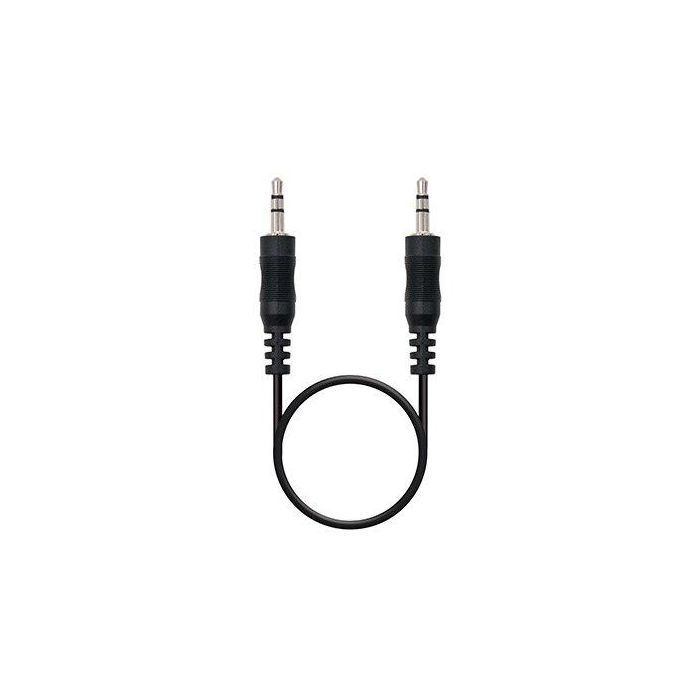 Cable Estéreo Nanocable 10.24.0103/ Jack 3.5 Macho - Jack 3.5 Macho/ 3m/ Negro