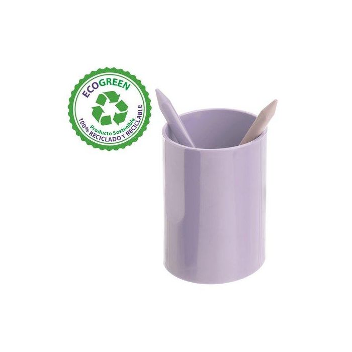 Archivo 2000 Portalápices Ecogreen Reciclado Malva Pastel 75x105 mm