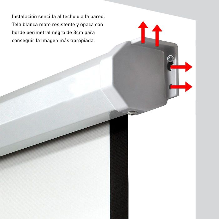 Pantalla Manual Videoproyector Pared Y Techo 5 Pantalla Manual Videoproyector Pared Y Techo 5