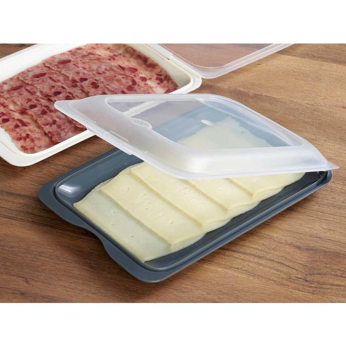 Leknes Fiambrera Plana Surtidos Colores 25.5 x 17.5 x 3 cm 4