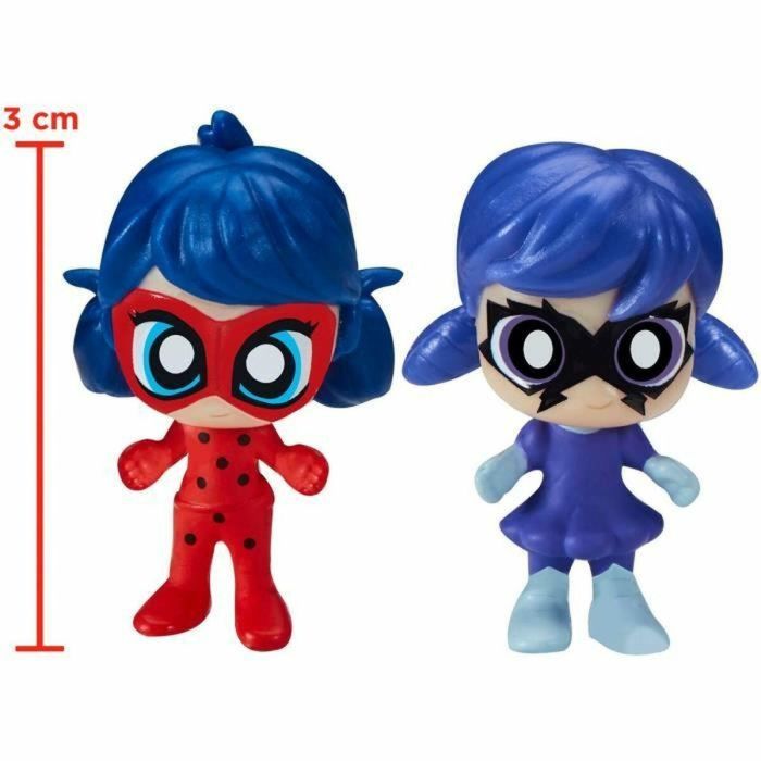 Bandai P50553 Miraculous Ladybug Parque de atracciones Chibi Mini Universe con Minifiguras de Marinette y Climatika 4