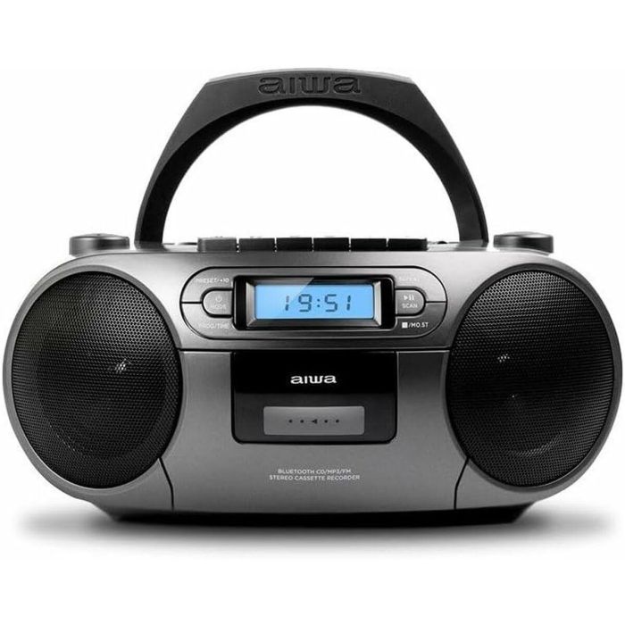 Radio Cassette Aiwa BBTC-550MG Bluetooth Gris 4 Radio Cassette Aiwa BBTC-550MG Bluetooth Gris 4