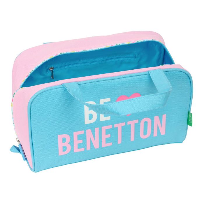 Neceser de Viaje Benetton Unique Rosa Turquesa 31 x 14 x 19 cm 3