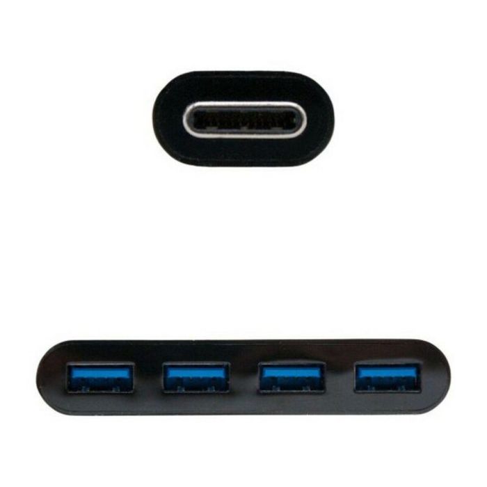 Adaptador USB-C a USB NANOCABLE 10.16.4401-BK (10 cm) 10 cm 1 Adaptador USB-C a USB NANOCABLE 10.16.4401-BK (10 cm) 10 cm 1