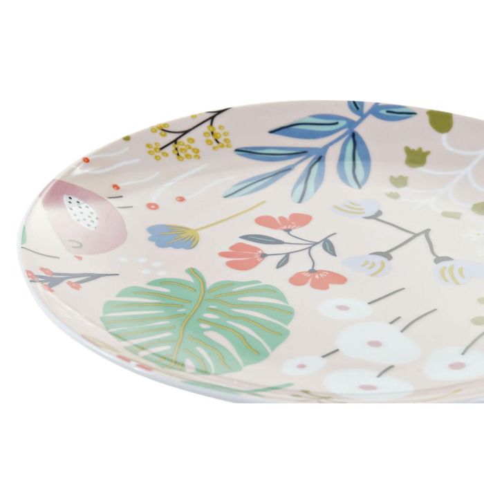 Set de Vajilla DKD Home Decor Multicolor Porcelana Flores Urbano 27 x 27 x 3 cm 18 Piezas (18 pcs) 2 Set de Vajilla DKD Home Decor Multicolor Porcelana Flores Urbano 27 x 27 x 3 cm 18 Piezas (18 pcs) 2