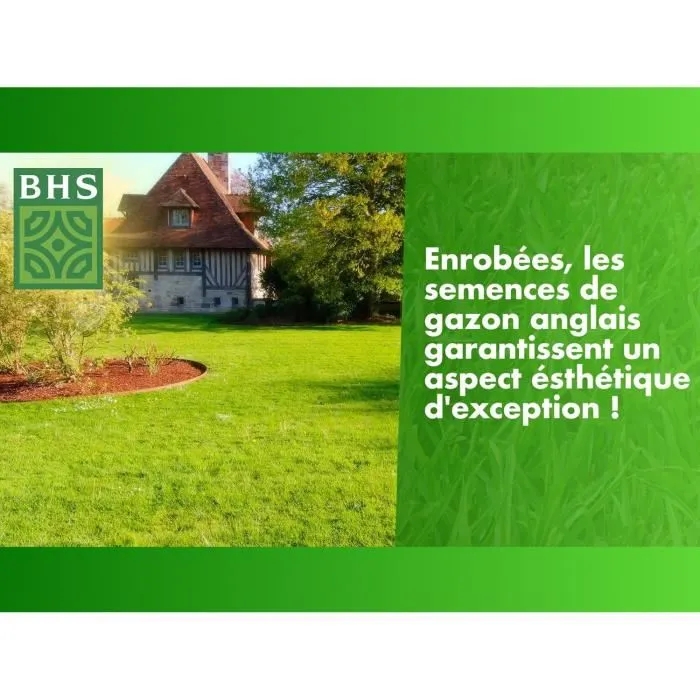 BHS Césped Inglés BHS3366670001141 10 kg para Jardines de Alta Gama 3